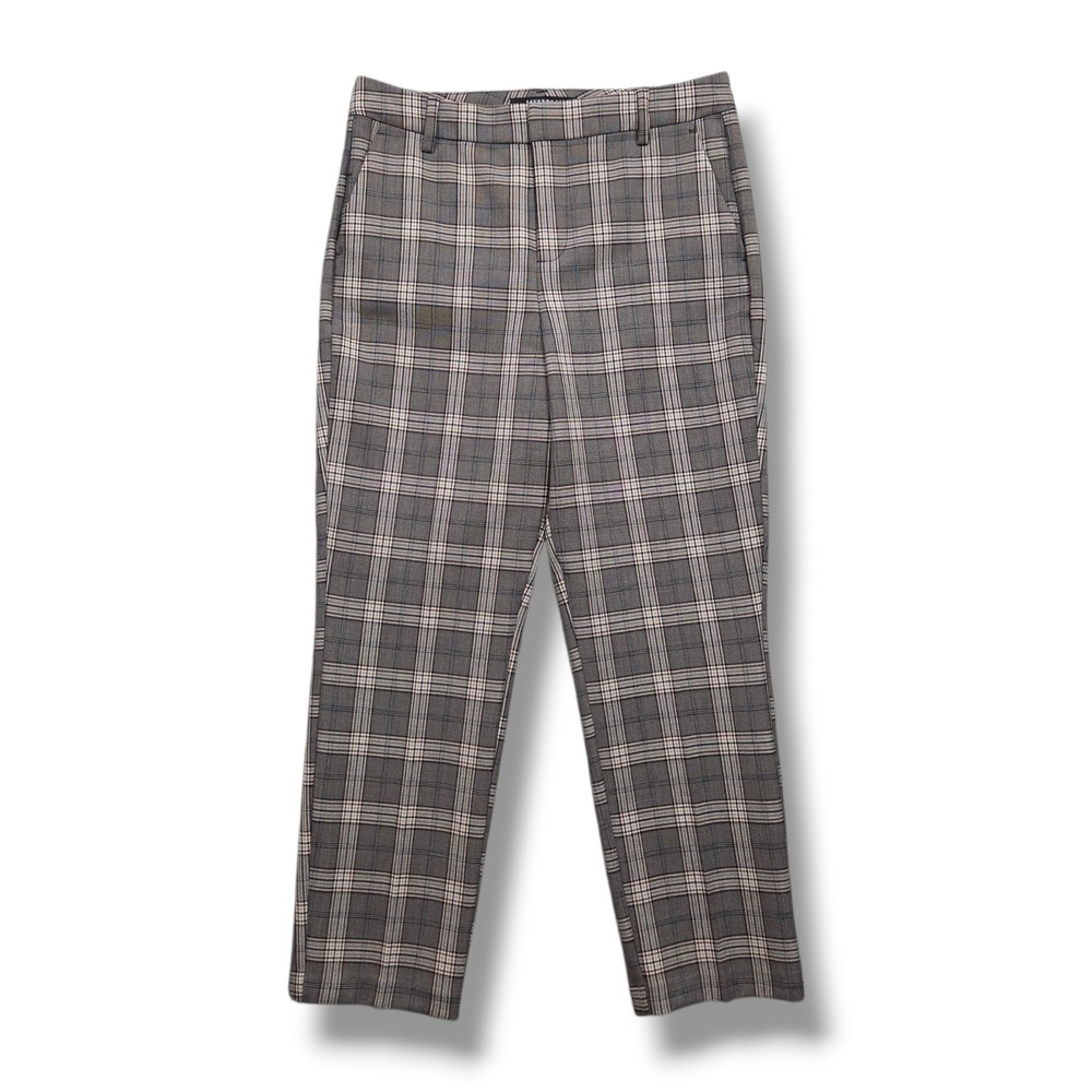 Liverpool Kelsey High Rise Trouser Womens 10 Brown Glencheck Stretch Knit Pants